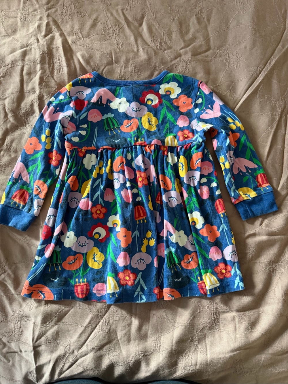 Hannah Navy Floral Button-Front Toddler Top